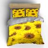 Bright yellow sunflower pattern. Bedding sets Duvet cover sets Duvet covers Pillowcases(1*Duvet Cover 2*Pillowcases without duvet insert)