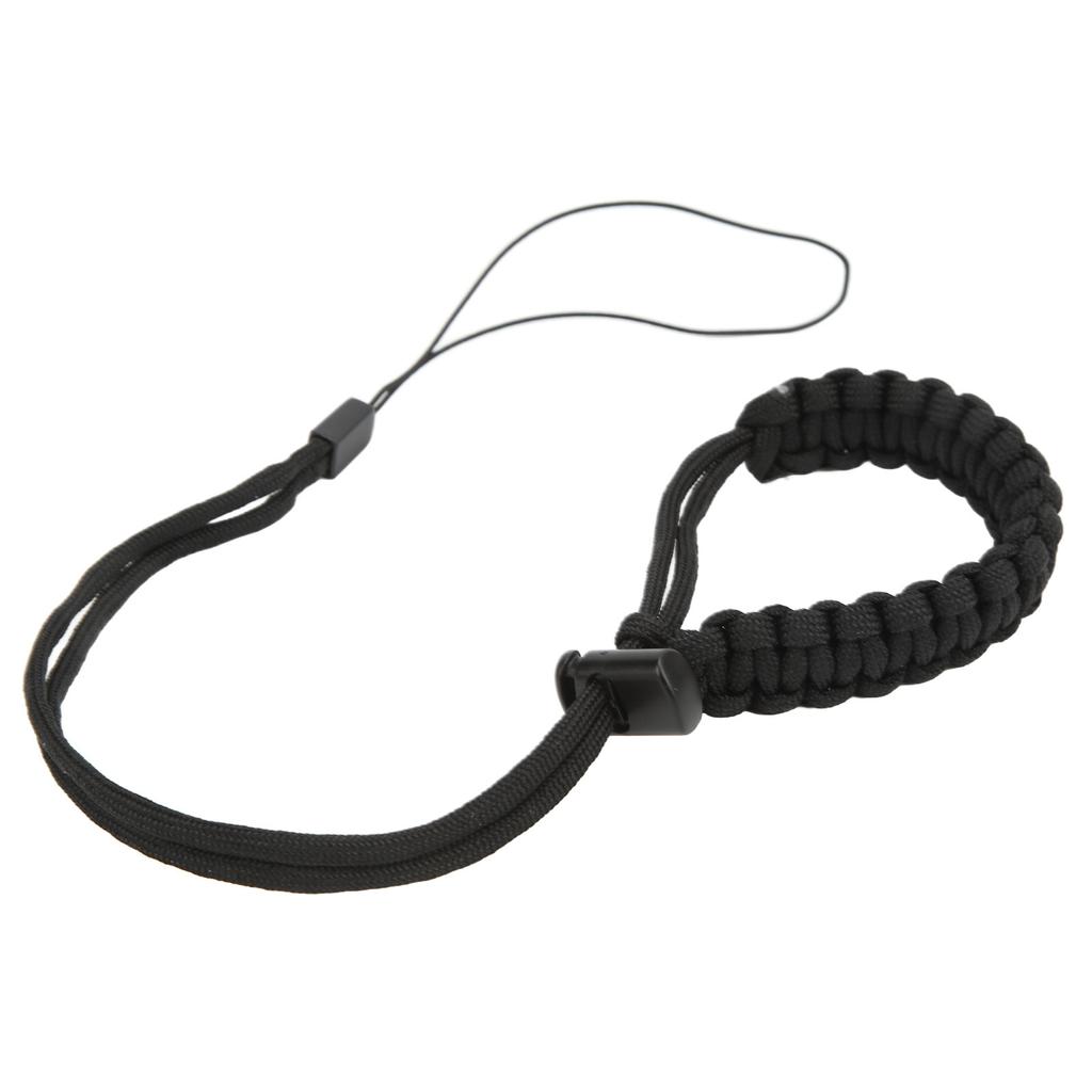 Hand Woven Diving Wrist Strap Dive Wrist Lanyard for Mobile Phone Action Camera Series Black
