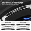 4pcs Metal Car Wheel Hub Decoration Stickers For G30 G20 G32 G11 G12 F40 F30 F20 F10 E46 E90 E92 E60 E39 E36 E87 E53