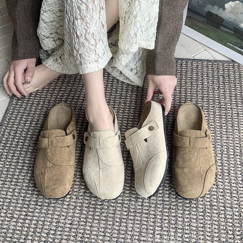 Limited Time Deal! Stylish & Comfort - Oriented! Women's Suede  - Style Mules A Must - Have for Casual Chic
