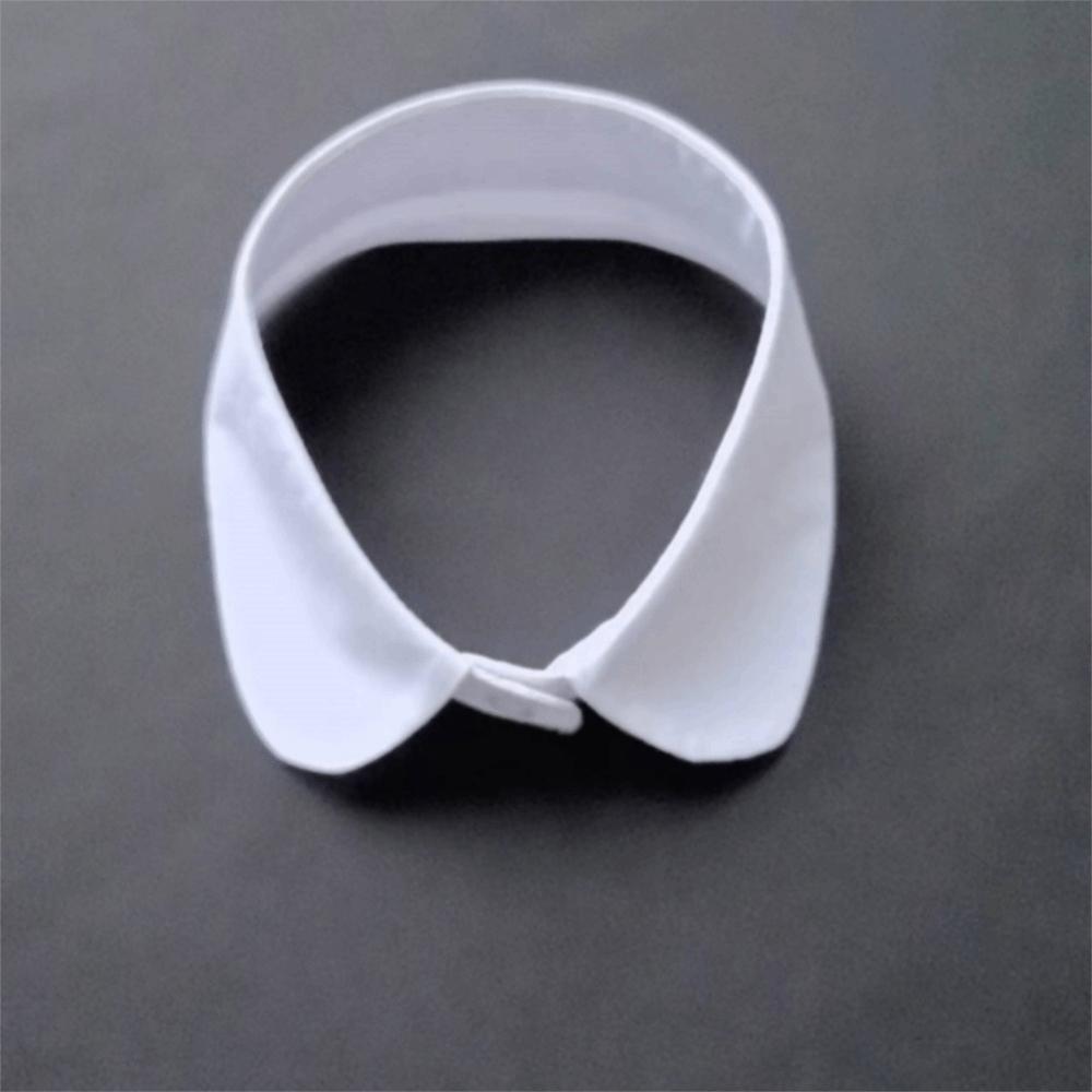 Elegant White Black False Wrist Cuffs Detachable Polyester False Collars Costume Accessory Black Button Shirt False Simple Cuffs