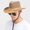 Straw Hat Men's Spring and Summer Outdoor Construction Site Sunscreen Hat Breathable Sun Hat Casual Visor Hat Top Hat Fishing Hat