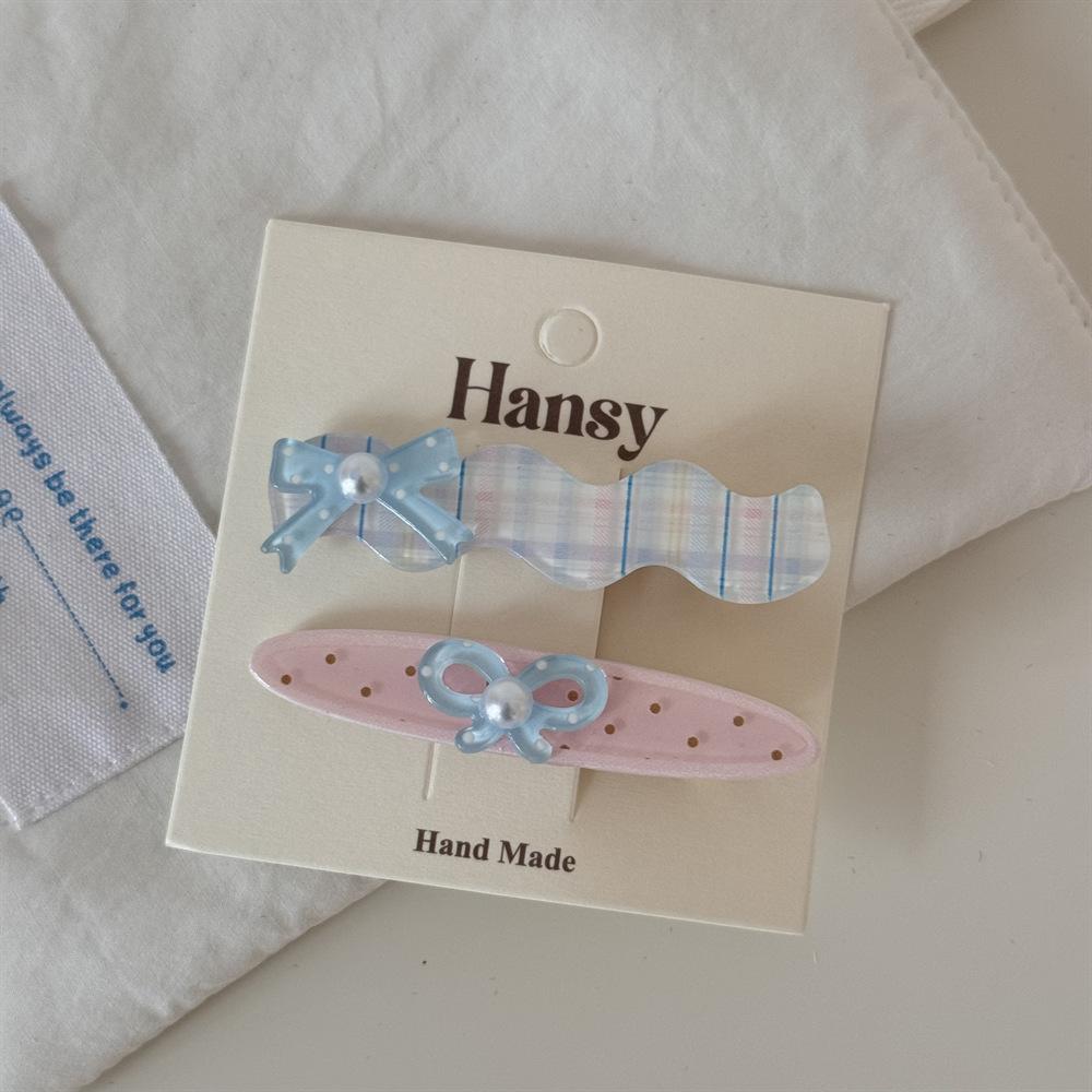 2/3Pcs Cute Cartoon Floral Pink Duckbill Clips Korean Sweet Hair Side Clips Women Girl Bangs Hairpins Headwear Style Accessories