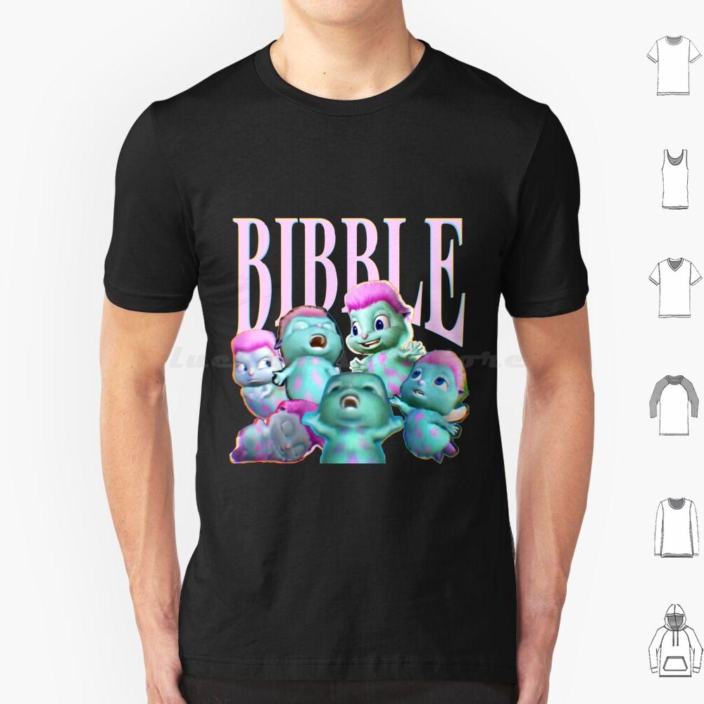 

Футболка BibbleCollage 6XL Хлопок Крутая Футболка Один Биббл в День Держит Депрессию Подальше Биббл ФейриТопия Мем Фильмы ФейриТопия S