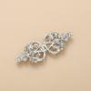 1 Pair Alloy Cardigan Collar Clips Holder Women Decor Crystal Cape Cloak Clasps Fasteners Buckle Brooch Clip