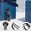 2 Pieces Skull Key Chain Skull Wallet Chain For Men Heavy Metal Skull Key Ring Skull Clasp Key Buckle