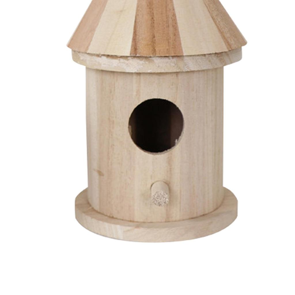 Natural House Hanging Birdhouse Garden Patio Decor DIY Birdcage