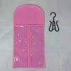 Wig Hanging Bag Transparent Zipper Closure with Hanging Hook Dustproof Portable Wig Hanger Hair Extension Holder