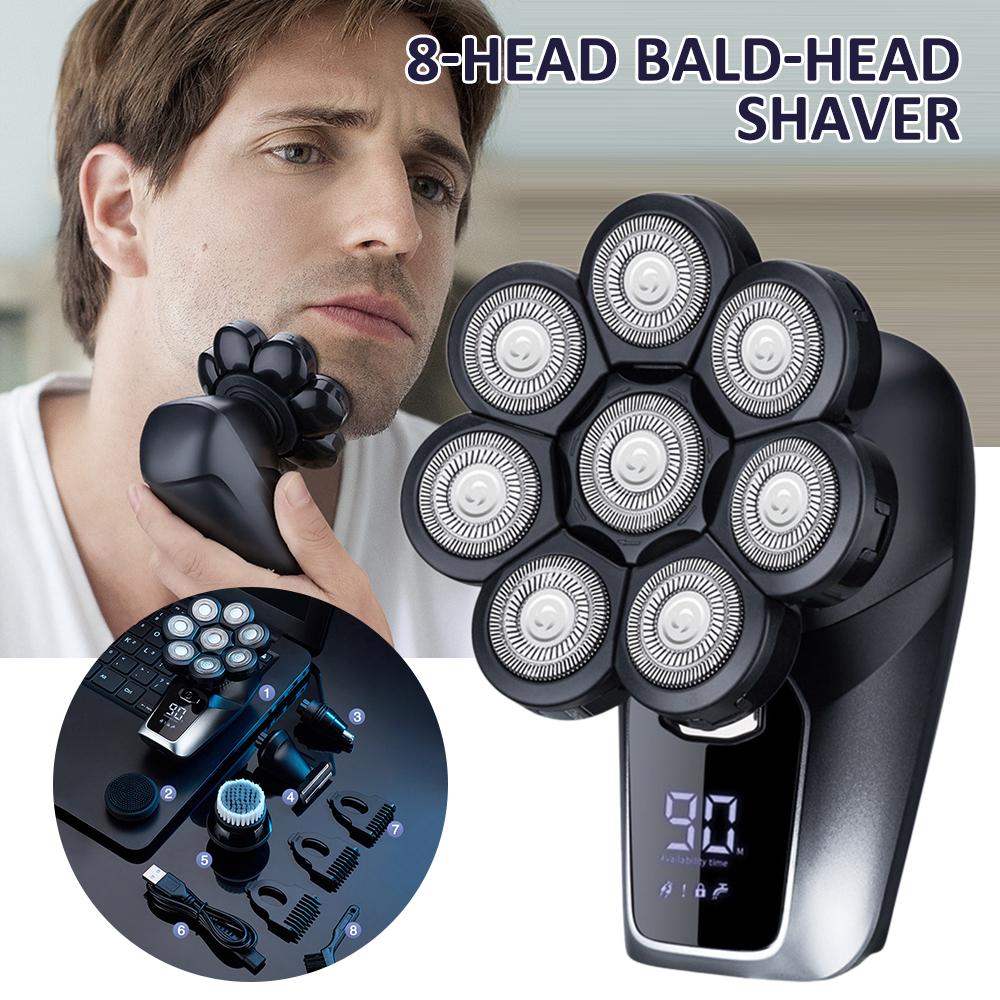 

PDTO 8-головочная электробритва, бритва, триммер для лысой бороды, средство для удаления бороды для мужчин