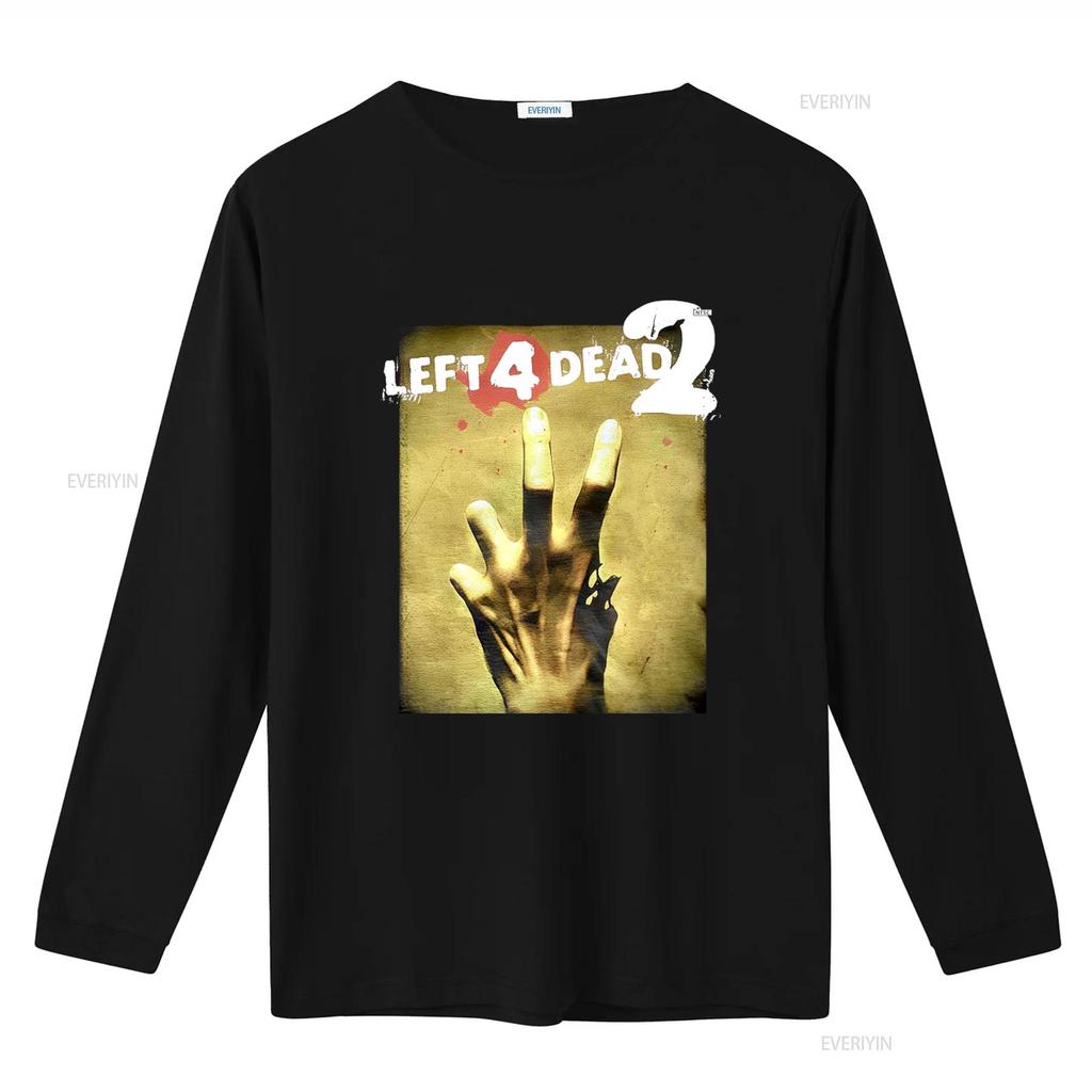 Left 4 Dead 2 Classic T Shirt for Men and Women Black Color Vintage Washed Streetwear Slightly Comfortable