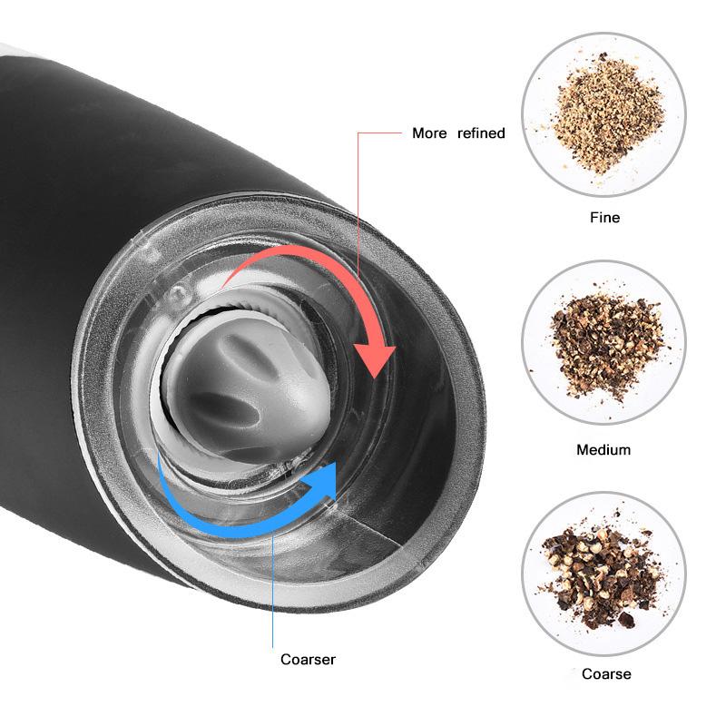 Electric Pepper Grinder Stainless Steel Automatic Gravity Shaker Salt Pepper Grinder Spice Mills Grinding Tools Kitchen Gadgets