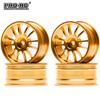 4Pcs Aluminum Alloy 12 Spokes Wheels Rims Hub for RC On-Road Drift Car 1/10 Tamiya Traxxas HSP HPI Kyosho RedCat SAKUR
