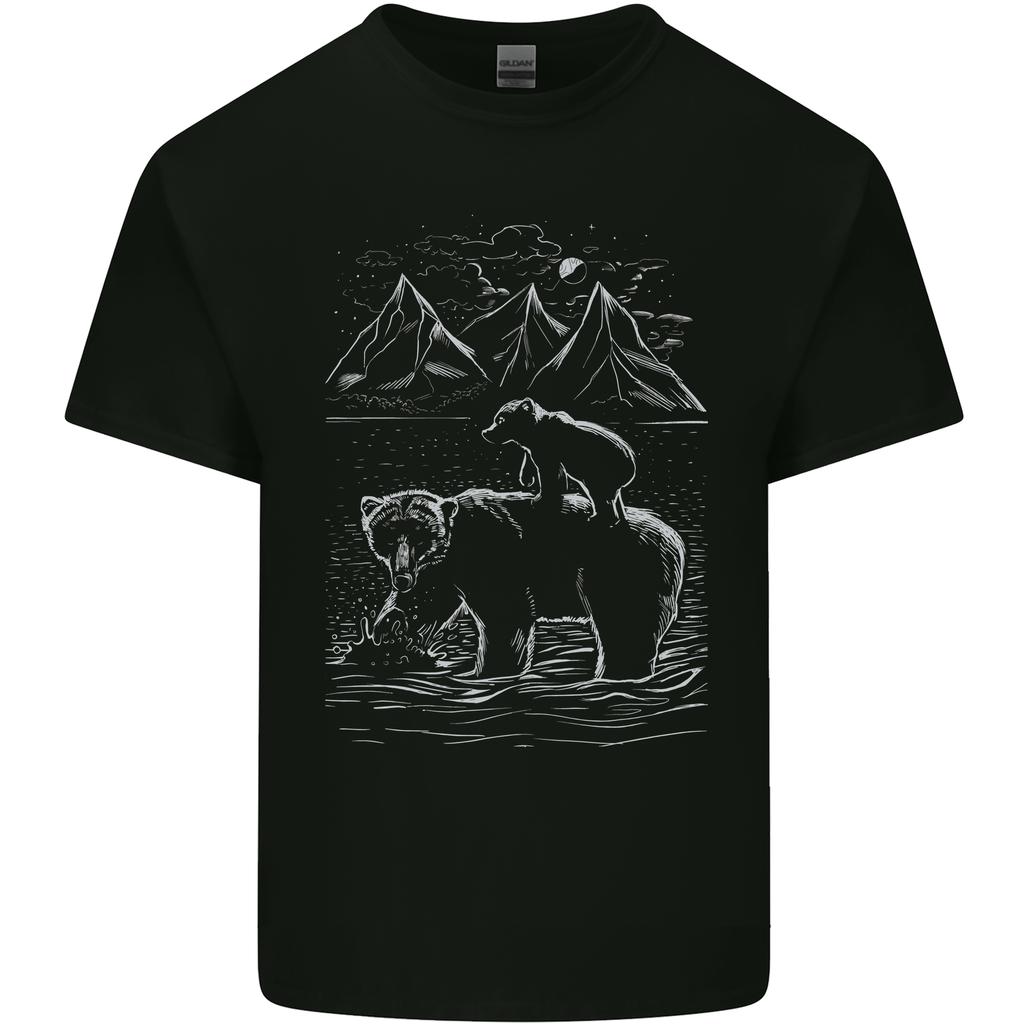 A Bear and Its Cub Unisexs Light Cotton TShirt