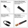 Air Pressure Vacuum Wine Stopper for Red Wine Foil Cutter Wine Opener Wine Lovers Pin Type Cork Out Tool 4 Pcs/Set Wine Pourer Bar Accessories