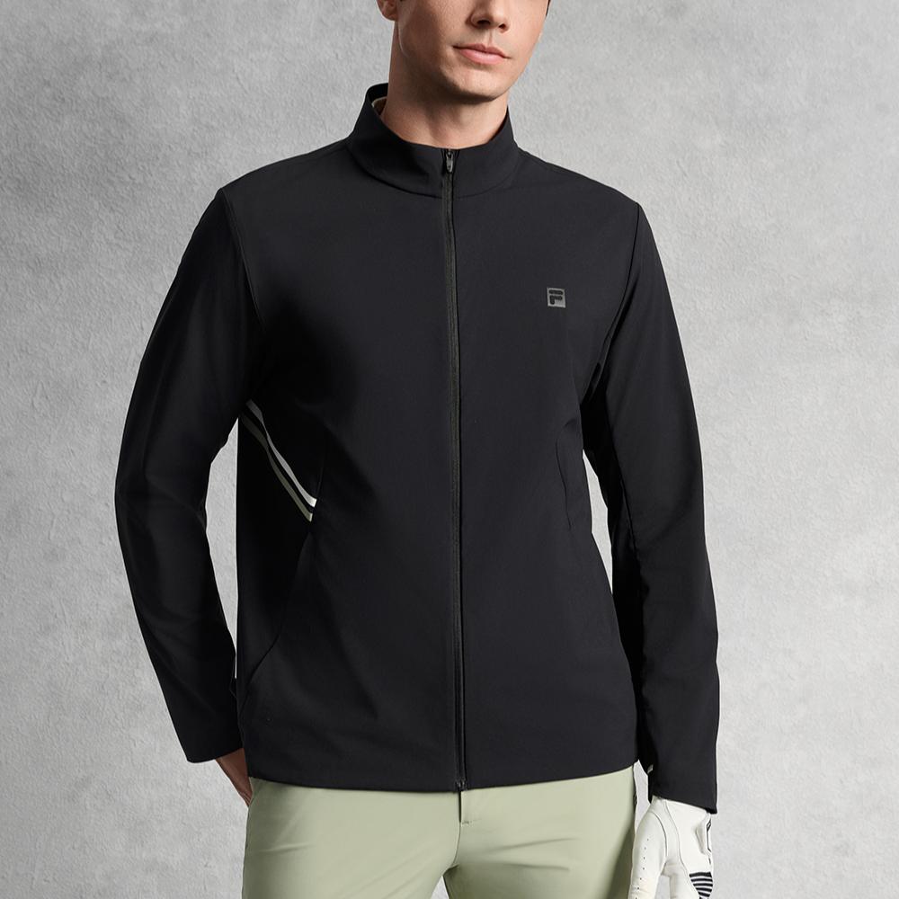 FILA Golf Series Sports Stand Collar UV Protection Zip Jacket Men Jackets A11M535701F-BK