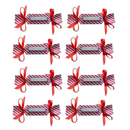 8 Pcs Candy Christmas Money Pull Pouch DIY Surprise Pull Out Money Gift Holder for Kids Adults Christmas Party Money Box for Cash Pull