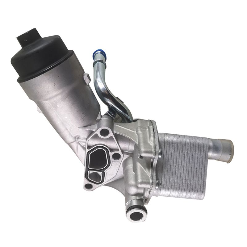 L08A-New Engine Oil Cooler Housing Assembly 55566784 650039 For Chevy Cruze Sonic Trax Buick Encore 1.4L серебряный