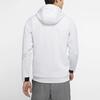 Nike Logo Print Fleece-Lined Hooded Jacket Men Outerwear White CU3678-100