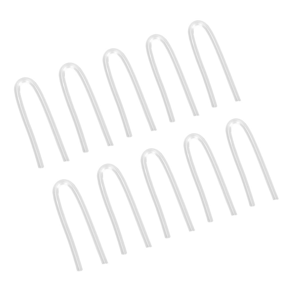 10PCS BTE Preformed Sound Tube Silicone Replacement Accessory Sound Aid Replacement Tube U Shape