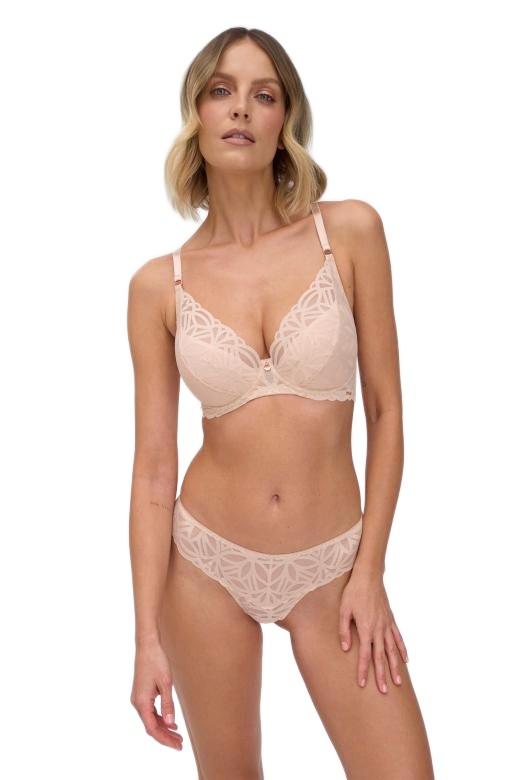 Nude Rose Super Push-Up Spitzen-BH Alles