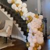109pcs Wedding Balloons Garland White Gold Balloon Arch Kit Wedding Anniversary Bridal Shower Birthday Party Decoration Globos
