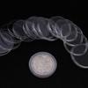 100Pcs 33mm Clear Round Plastic Coin Capsules Holders Storage Cases Containers for Commemorative and Collectible