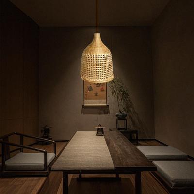 Handcrafted Bamboo Lampshade Retro Lamp Cover Decorative for Indoor Lighting Aesthetic Style