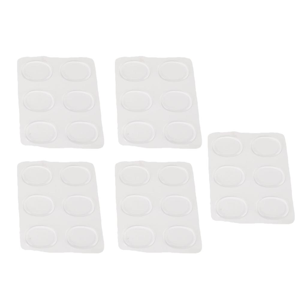 30 Pcs   Gel Pad Self Adhesive Soft Silicone Muffling Gel Pads   Dampeners for   Control