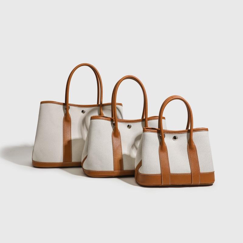 Canvas Garden Tote Bag Women Large Capacity Shoulder Crossbody Urban Minimalist Style