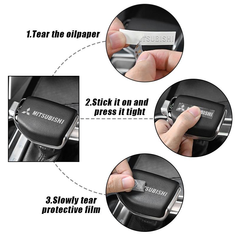 3D Metal Emblem Sticker Car Styling Interior Decoration Decals For Mitsubishi Lancer Asx Outlander Pajero l200 Galant Accessorie