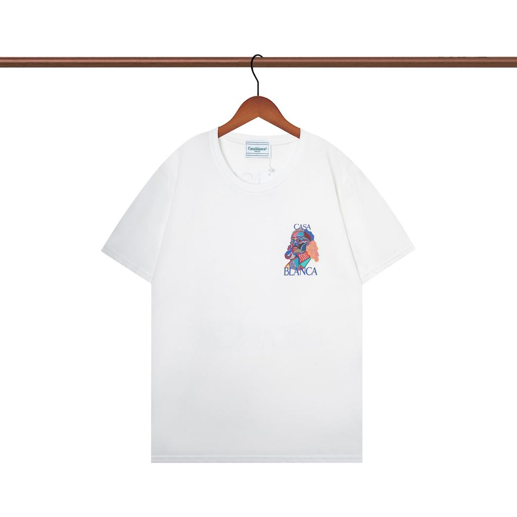 Casablanca 23 Frühling und Sommer Neuheit Fantasie Tor Sternenhimmel Schloss Casa Buchstaben Logo Kurzarm Partner T-Shirt