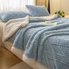 Thickened Double Layer Milk Velvet Lamb Velvet Blanket Office Nap Blanket Student Dormitory Shoulder Wrap Woolen Blanket