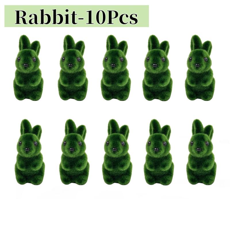 Schaumstoff Osterhase Mini Grün Künstlicher Hase für Hausparty Garten Osterdekoration Lebendiger Hase Oster Schreibtischornament