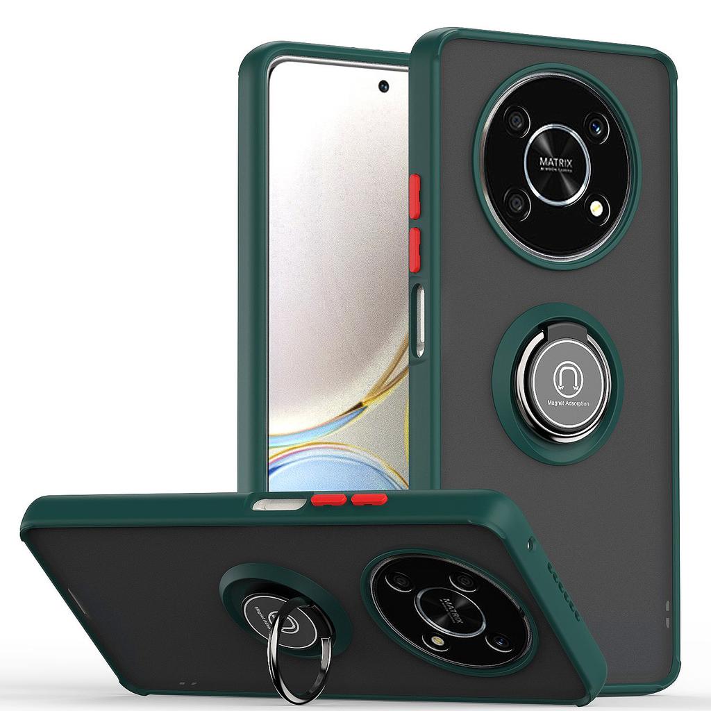 Shock Proof Armor Matte Case for Honor X9A Magic 5 Lite Pro 50 70 60 SE X7A X8A X7 X8 X9 Camera Lens Protect Ring Holder Full Protection Cover