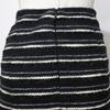 CHANEL flare skirt skirt P19873V11554 black tweed Women Used