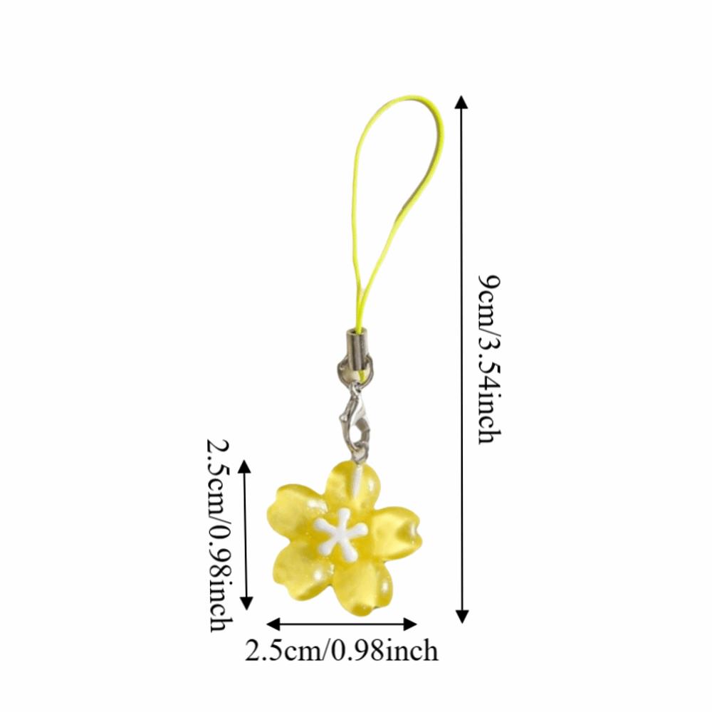 Transparent Transparent Bag Phone Chains Solid Color Kawaii Pendent Accessory Handbag Decoration