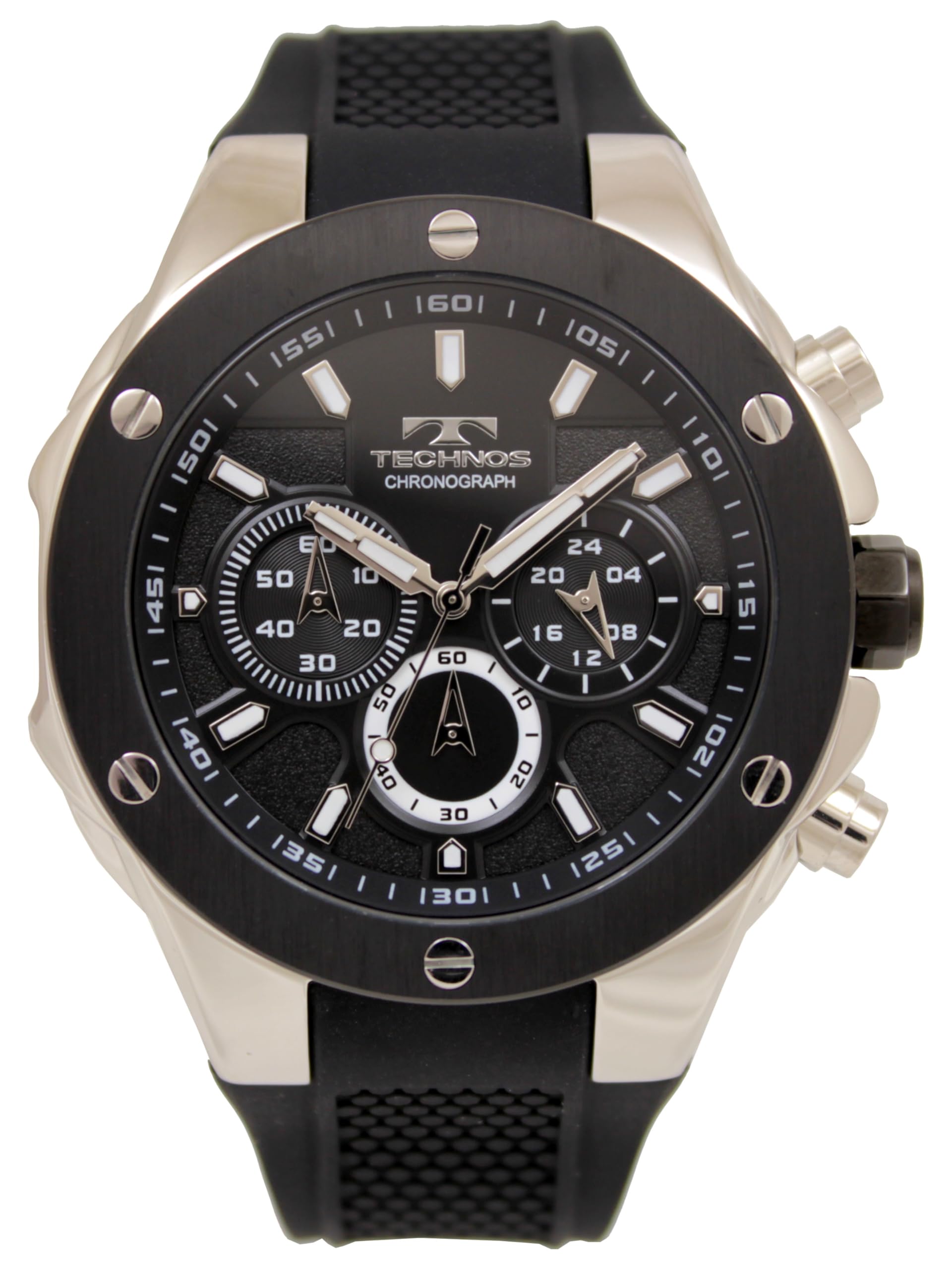 

[Technos] Chronograph Watch T6C22BB Men s Black