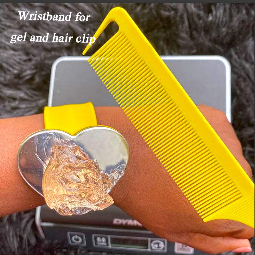 Braider Band and Comb Magnetic Braider Wristband With Parting Comb Bobbie Pin Hair Clips Magnetic Bracelet For Hairstylist Braiding Band Pin Holder