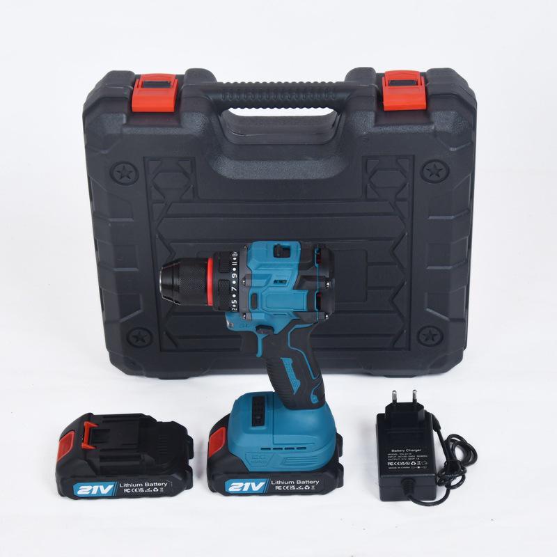 21V Brushless Handheld Drill: Multifunctional, Rechargeable Lithium Battery Screwdriver with Powerful Motor.