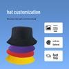 Cappello a secchiello in cotone ricamato personalizzato per la protezione solare all'aperto