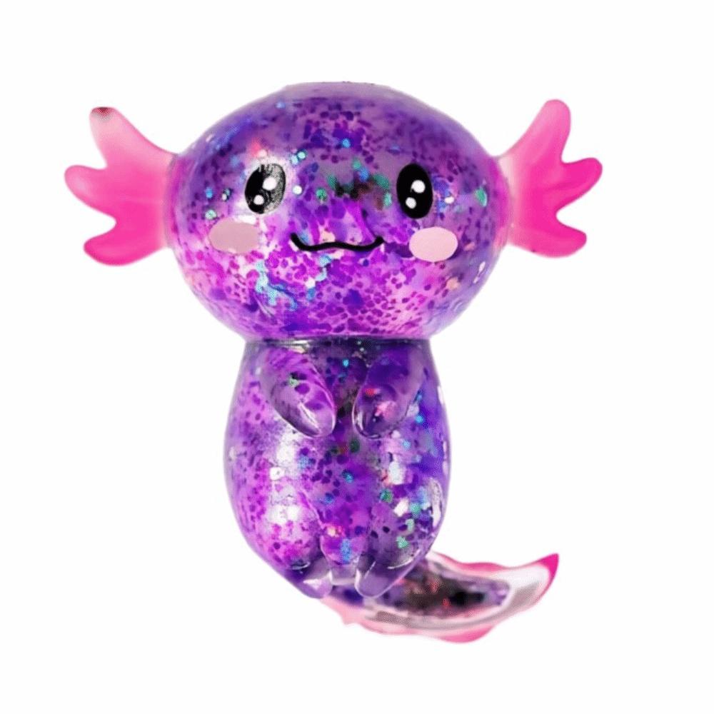 Fun Squeeze Salamander Squishy Toys Slow-rebound Stretchy Axolotl Squeeze Toy  Squishy фиолетовый