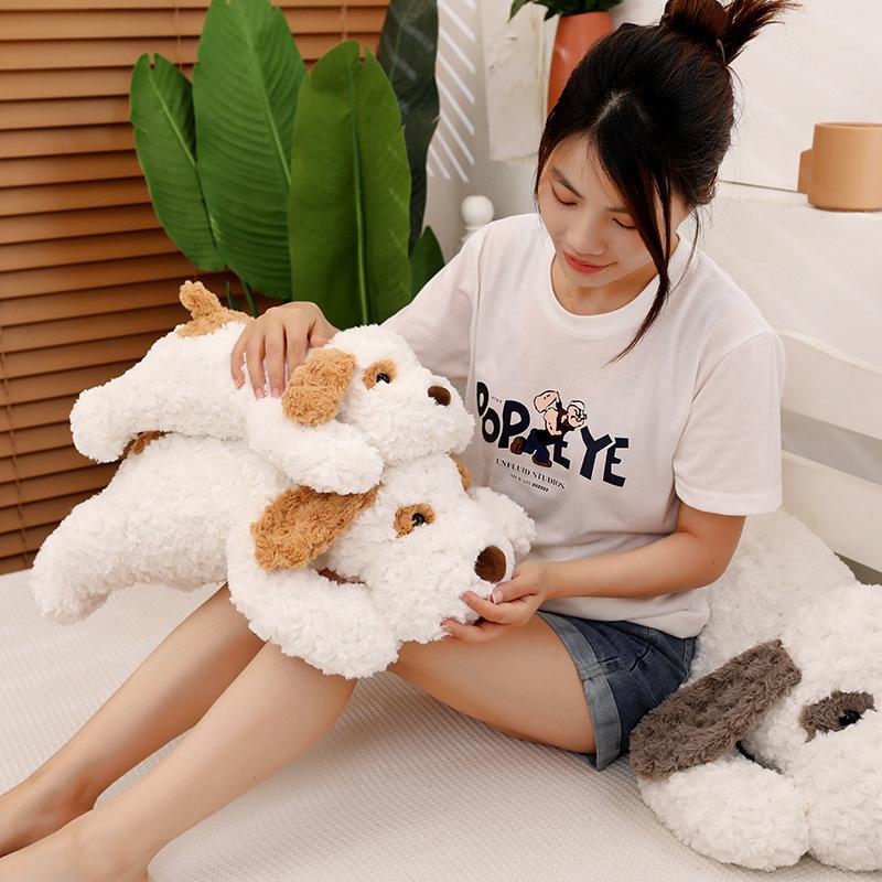 Cute Dog Doll Plush Toy Puppy Dog Doll Child Company Soothing Rag Doll Girl Birthday Gift