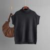2024 Autumn/Winter Women's High Neck Sleeveless Knit Vest Top