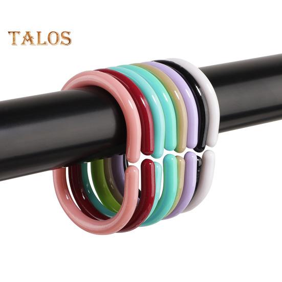 12 Stück Duschvorhanghaken, strapazierfähig, universell, für Badezimmer, Duschstange, C-förmiger Ring, Aufhängerhalter, Badezimmer-Vorhangzubehör