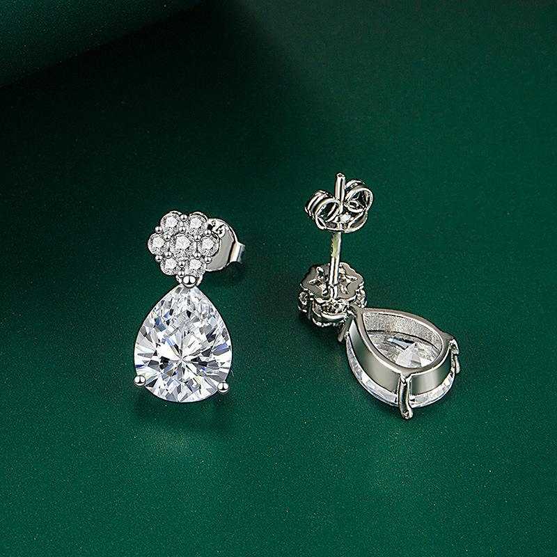 Sace Gems Copper Zircon Fashion New Water Drop Earrings