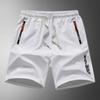 Summer Quick Drying Ice Silk Sports Casual Five Quarter Pants Plus Size Beach Men’s Shorts