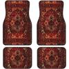 Car Floor Mats Set Of 4, Oriental Turkish Persian Carpet Front And Back Rug Mats Decorative Universal For Cars SUV Trucks Vans