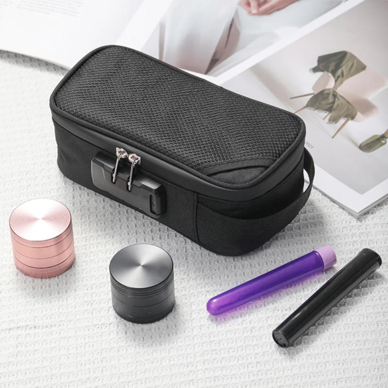 Geruchsdichte Tasche Große Kapazität Mit Schloss Aktivkohle Deodorant Tasche Tragbare Pfeifentasche Reise Datenkabel Aufbewahrungstasche