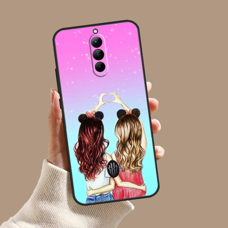 Girls Bff Best Friends Forever Always Case For ZTE Nubia Red Magic 10S 9S 8S 8 9 10 11 Pro Plus 6 7 6S 7S Pro 5G 6R 10 Air Cover