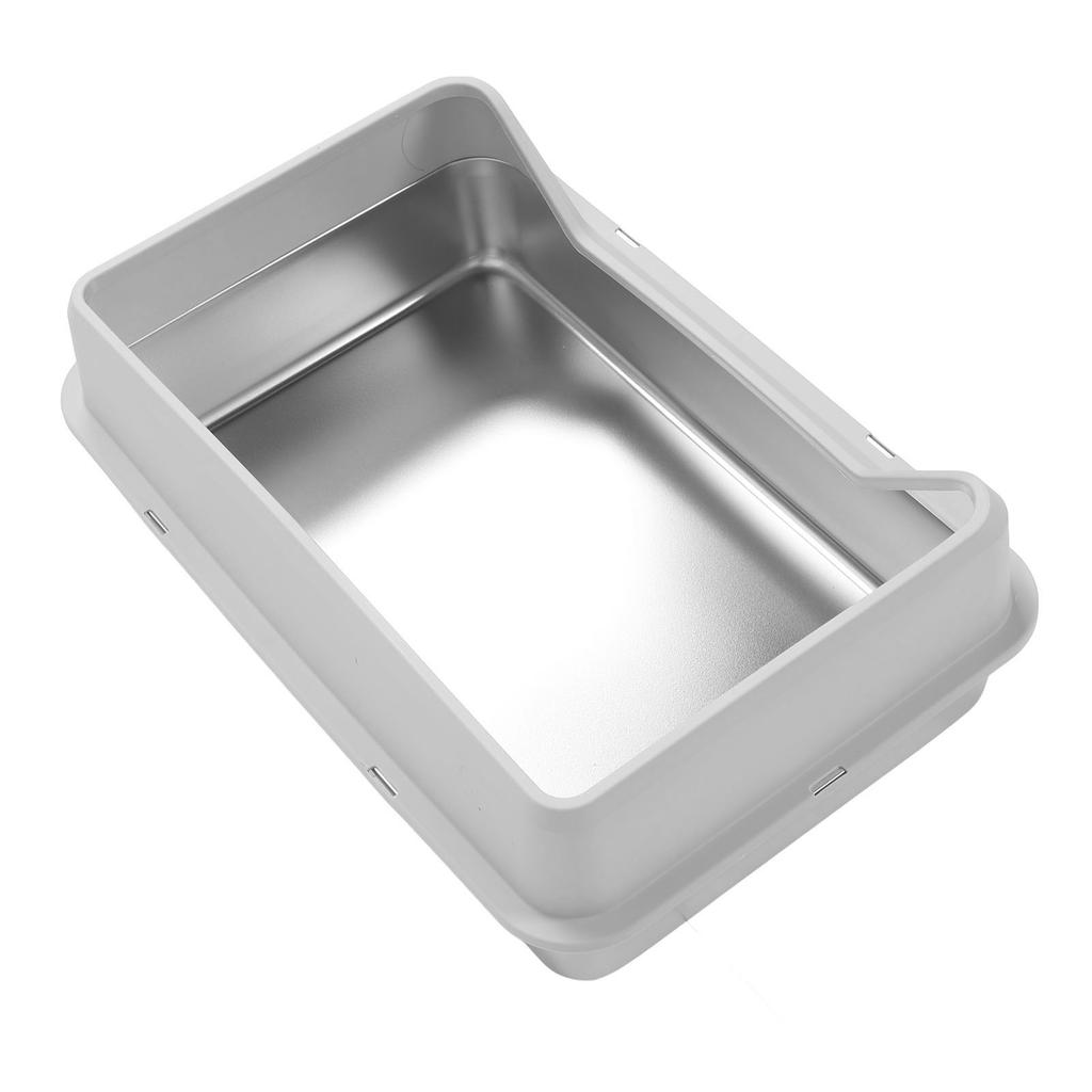 Stainless Steel Cat Litter Box with Lid High Sided Anti Splash Block Odors Easy to Clean Large Size